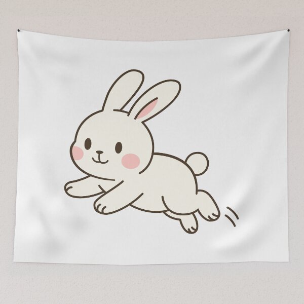 Item preview, Rabbit jumping designed and sold by TheNewPixel.