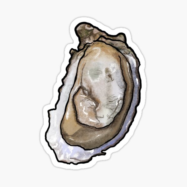 Item preview, Oyster Seafood Feast in Charcoal designed and sold by Joan and Rose.