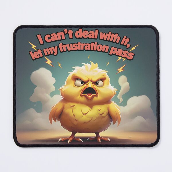 Item preview, Frustrated Chick Expressing Anger designed and sold by Mindful56.