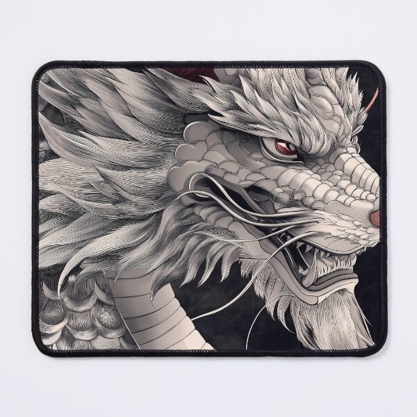 Item preview, Japanese Dragon Mythical Creature with Red Horns and Fierce Look designed and sold by mildaclairmo.