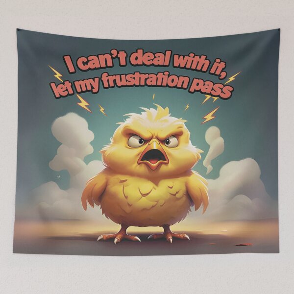 Item preview, Frustrated Chick Expressing Anger designed and sold by Mindful56.