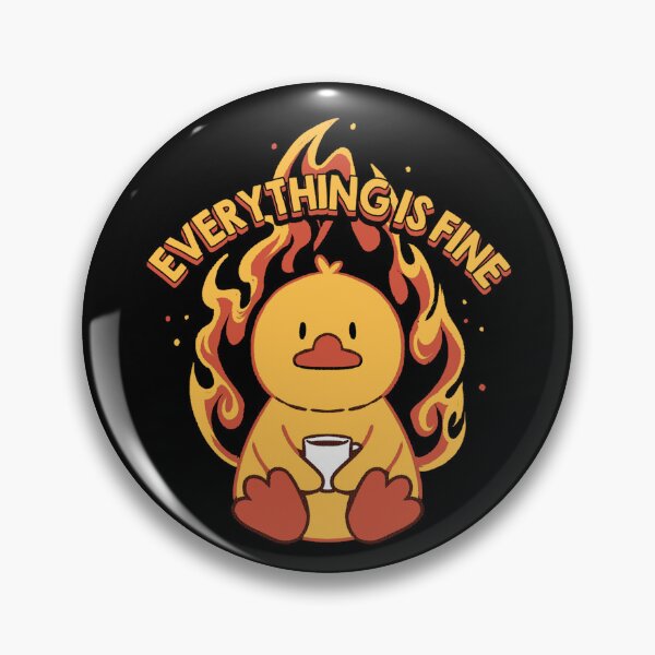 Item preview, Everything Is Fine Duck by Tobe Fonseca designed and sold by Tobe Fonseca®.