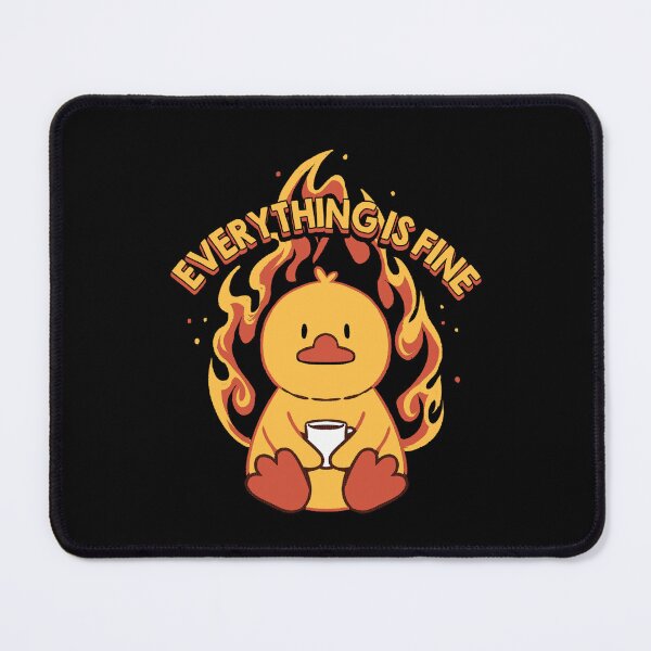 Item preview, Everything Is Fine Duck by Tobe Fonseca designed and sold by Tobe Fonseca®.