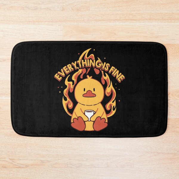 Item preview, Everything Is Fine Duck by Tobe Fonseca designed and sold by Tobe Fonseca®.