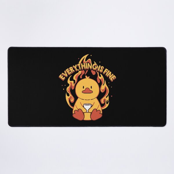 Item preview, Everything Is Fine Duck by Tobe Fonseca designed and sold by Tobe Fonseca®.