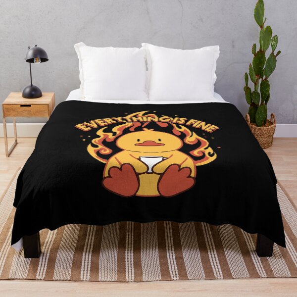 Item preview, Everything Is Fine Duck by Tobe Fonseca designed and sold by Tobe Fonseca®.