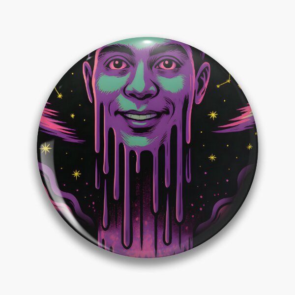 Item preview, "BlackSheep Cosmic Melt – Psychedelic Portrait in Neon Universe" transparent designed and sold by The funayper .