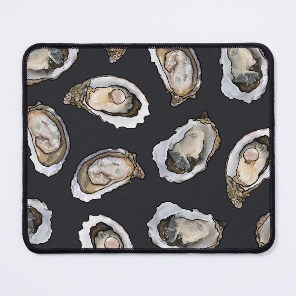 Item preview, Oysters and pearls in Charcoal designed and sold by Joan and Rose.