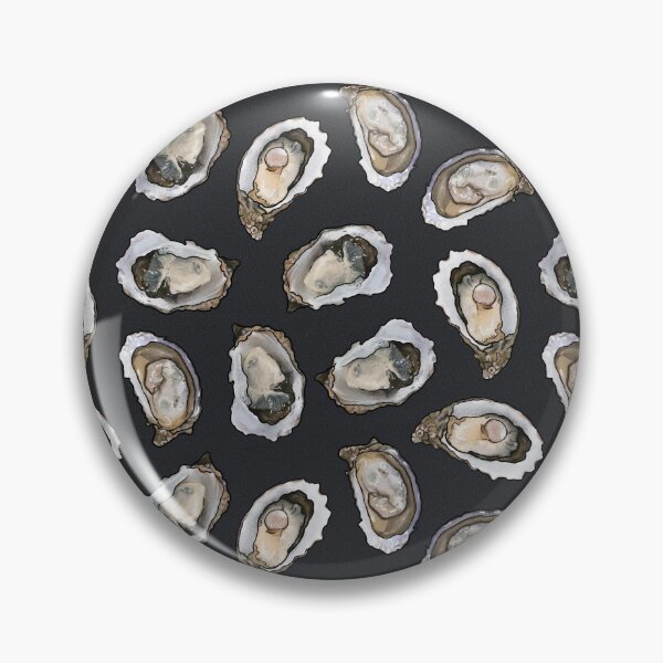 Item preview, Oysters and pearls in Charcoal designed and sold by Joan and Rose.