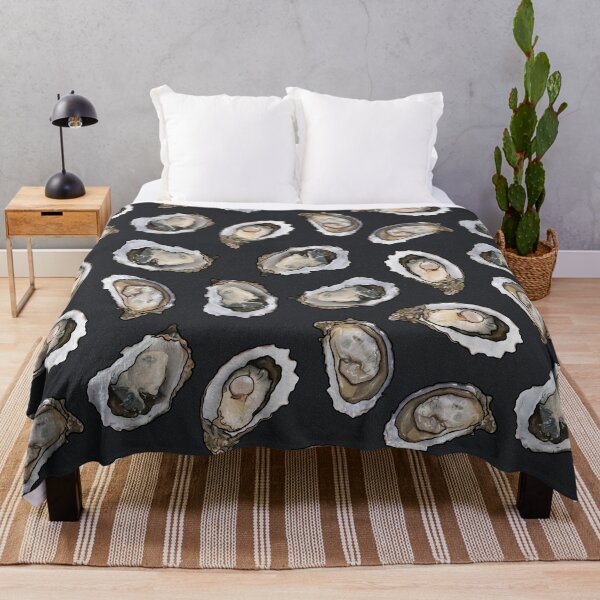 Item preview, Oysters and pearls in Charcoal designed and sold by Joan and Rose.