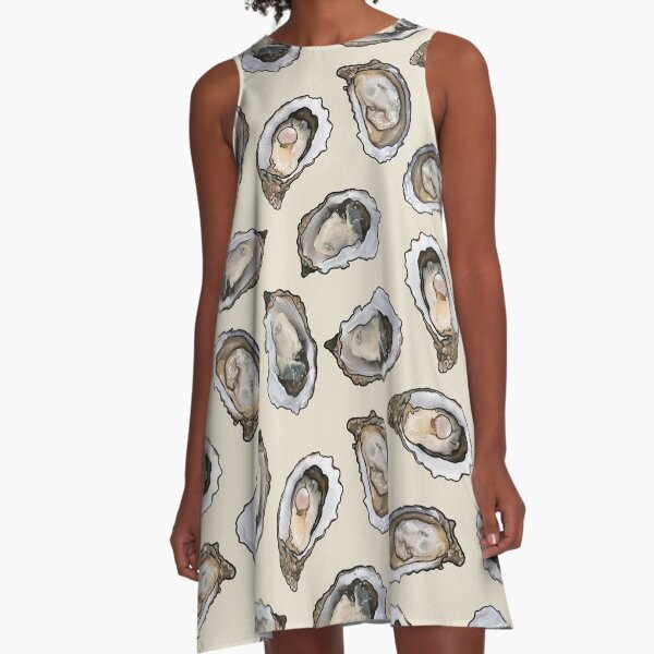 Item preview, Oysters and pearls in Cream designed and sold by Joan and Rose.