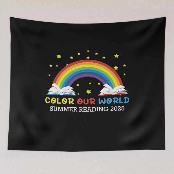 Item preview, Color Our World Summer Reading 2025 Rainbow Stars For Book Lovers designed and sold by Dmetalx Art Apparel.