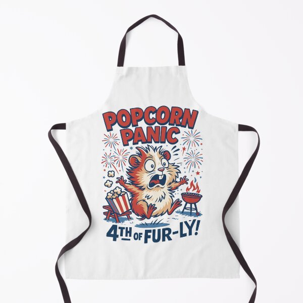 Item preview, Popcorn Panic Hamster 4th of Fur-ly Funny Fireworks designed and sold by WildlifeInc.
