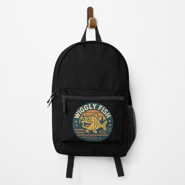 Item preview, Wiggly Fish – Happy Camper Badge designed and sold by ALITOPRINCE.
