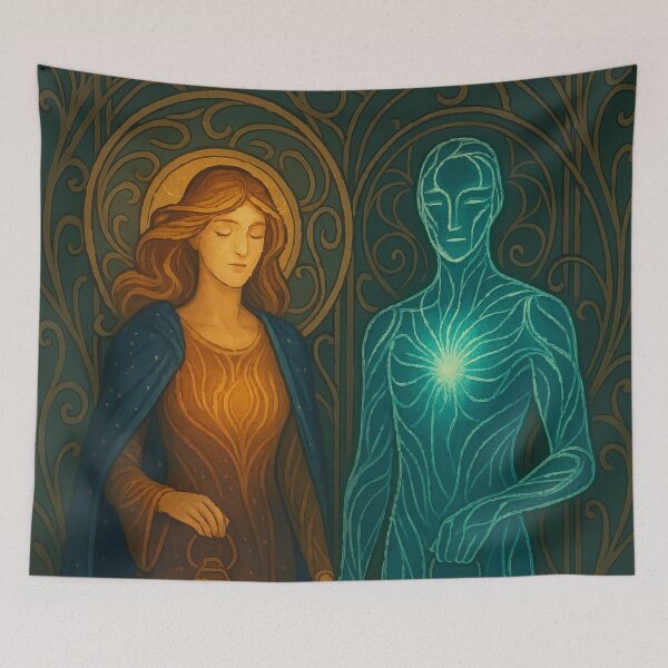 Item preview, Guided by Paws: The Eternal Bond designed and sold by AbstractAnom.