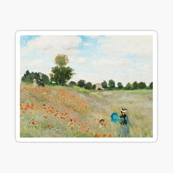 Item preview, Le Champ de coquelicots près d'Argenteuil (1873) | Monet | Contraste designed and sold by Oliveirallan.
