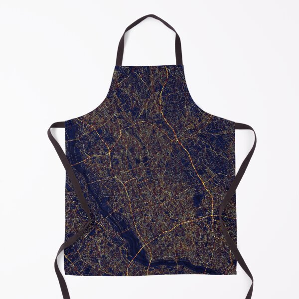 Item preview, Saitama, Japan Map - City At Night designed and sold by deMAP.