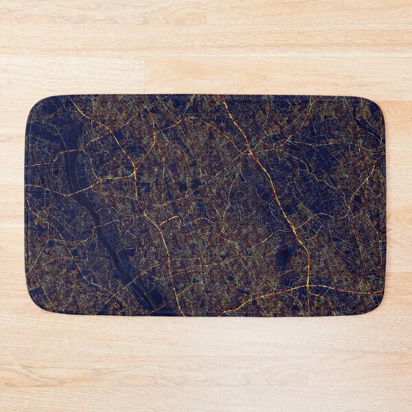 Item preview, Saitama, Japan Map - City At Night designed and sold by deMAP.