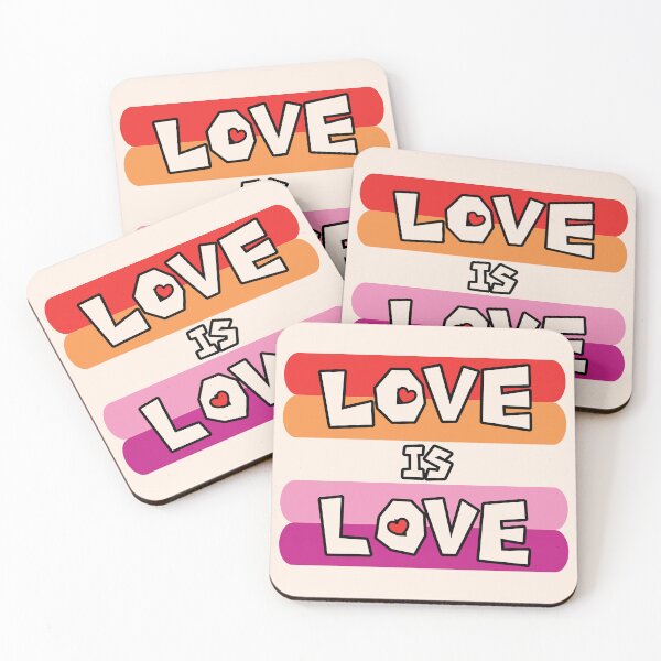 Item preview, "Love is Love" for Lesbians designed and sold by Pudding Imagines.