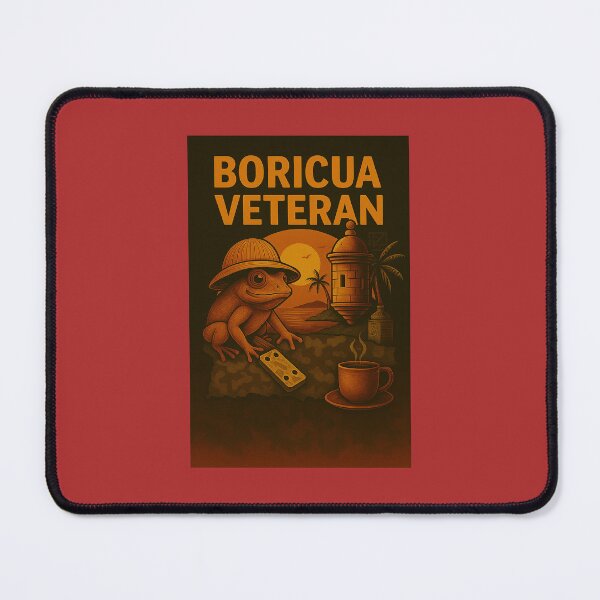 Item preview, Boricua Veteran – Coquí, Domino & Café Tribute designed and sold by Reybuilds Co..