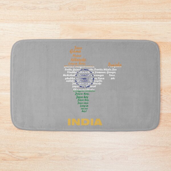 Item preview, "India Flag Map – Patriotic Tricolour Design with Ashoka Chakra" designed and sold by JR78.