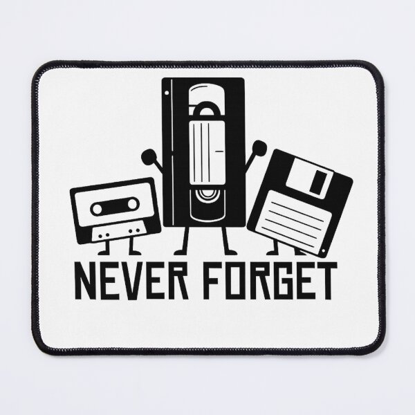 Item preview, Never Forget Retro Tech – Funny 90s Nostalgia T-Shirt Design designed and sold by KutyArt.