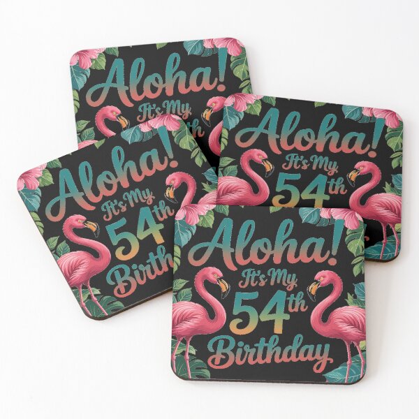 Item preview, Aloha 54th Birthday Flamingo Hawaii 54 Years Old designed and sold by MAKOPOKOShop.