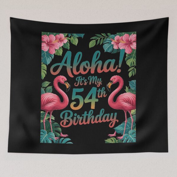 Item preview, Aloha 54th Birthday Flamingo Hawaii 54 Years Old designed and sold by MAKOPOKOShop.