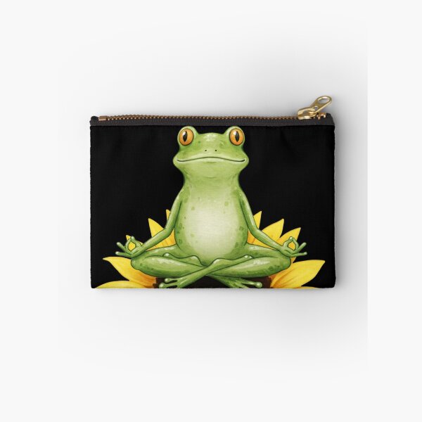 Item preview, Funny Zen Frog Meditating On A Sunflower designed and sold by DaisyHouse.