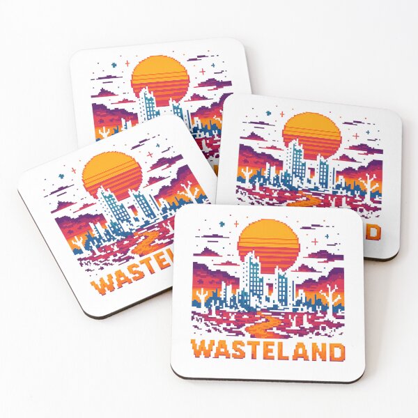 Item preview, Wasteland - Retro Pixel Apocalypse Cityscape designed and sold by Emocean-Designs.