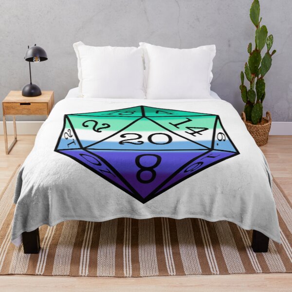 Item preview, Gay Pride Flag D20 designed and sold by LoviatarStudios.