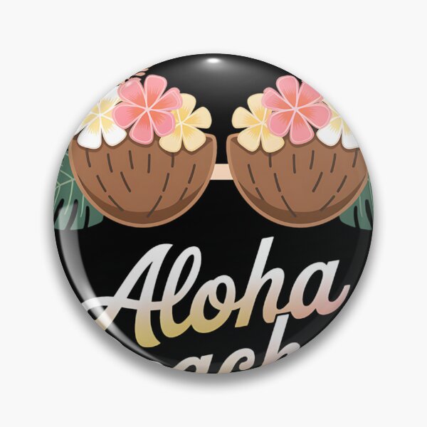 Item preview, Aloha Beaches Funny Summer Coconut & Flower Bra designed and sold by MAKOPOKOShop.