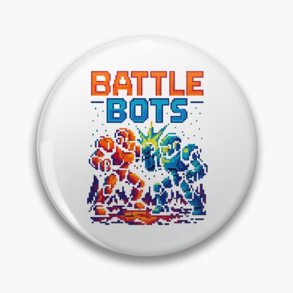 Item preview, Battle Bots - Retro Pixel Robot Showdown designed and sold by Emocean-Designs.