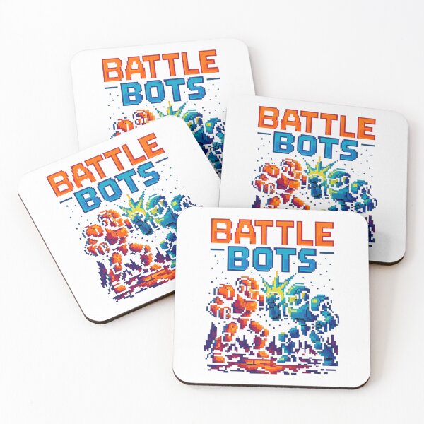 Item preview, Battle Bots - Retro Pixel Robot Showdown designed and sold by Emocean-Designs.