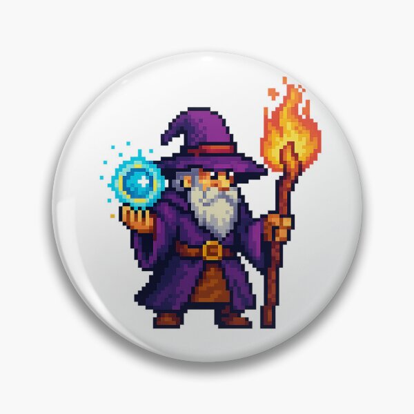 Item preview, Pixel Wizard - Retro RPG Spellcaster designed and sold by Emocean-Designs.