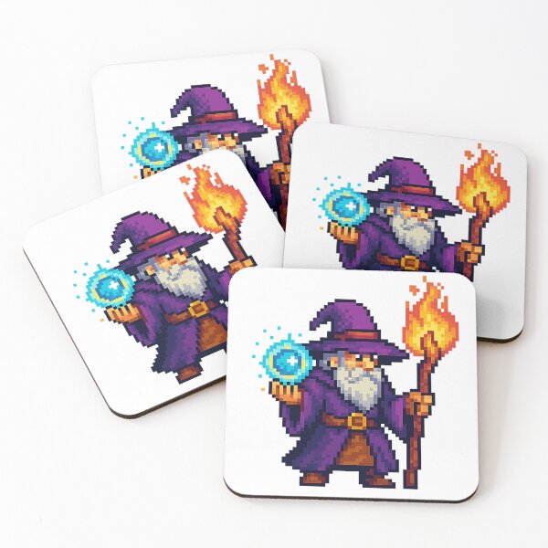 Item preview, Pixel Wizard - Retro RPG Spellcaster designed and sold by Emocean-Designs.
