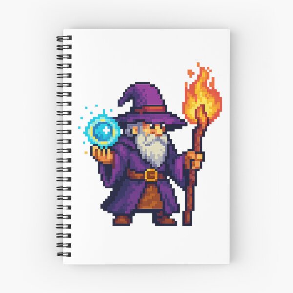 Item preview, Pixel Wizard - Retro RPG Spellcaster designed and sold by Emocean-Designs.