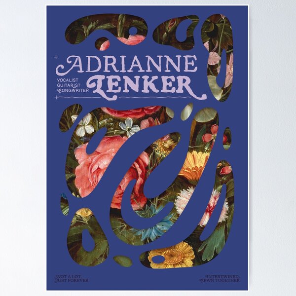 Item preview, ADRIANNE LENKER POSTER BLUE designed and sold by DFWB.