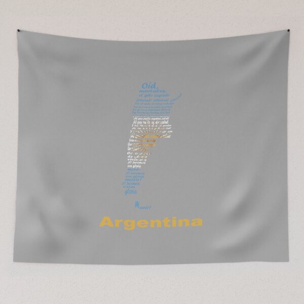 Item preview, Argentina Flag Map – Patriotic Map of Argentina with Sun of May Design designed and sold by JR78.