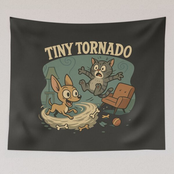 Item preview, Tiny Tornado Chihuahua Mayhem designed and sold by WildlifeInc.