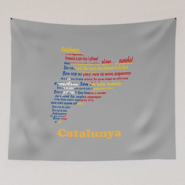 Item preview, Catalunya Flag Map – Patriotic Map of Catalunya with Estelada/Senyera Design designed and sold by JR78.
