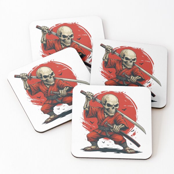 Item preview, Samurai Skull designed and sold by FLATVAC STICKER.