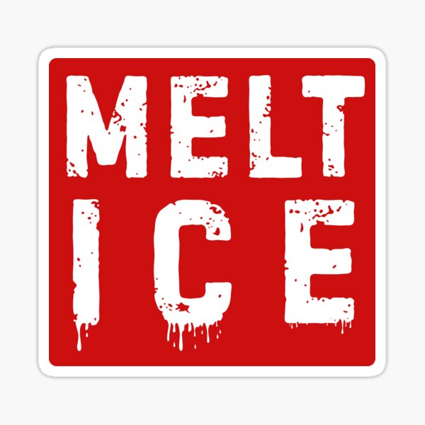 Artikel-Vorschau von MELT ICE Bold Protest Shirt – Anti-ICE Politischer Aktivist T-Shirt und andere Merchandise-Artikel, designt und verkauft von Ching Teoh.
