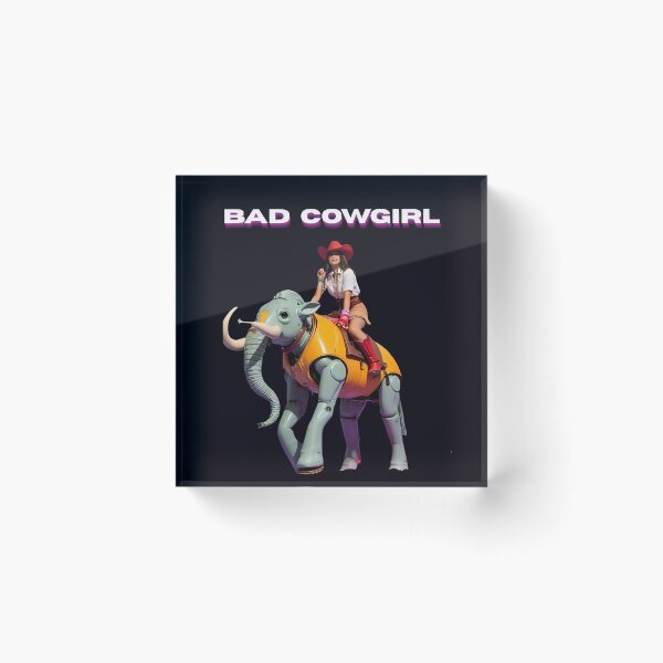 Item preview, Bad Cowgirl riding a Wooly Mammoth Robot  designed and sold by The Far Far North.