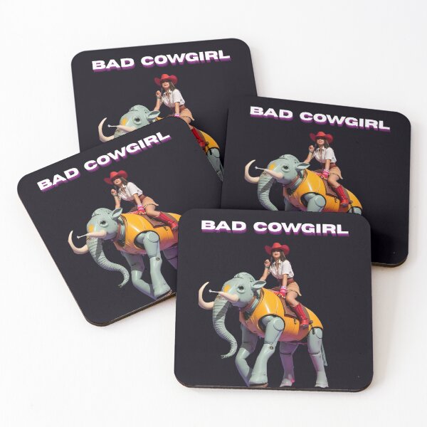 Item preview, Bad Cowgirl riding a Wooly Mammoth Robot  designed and sold by The Far Far North.