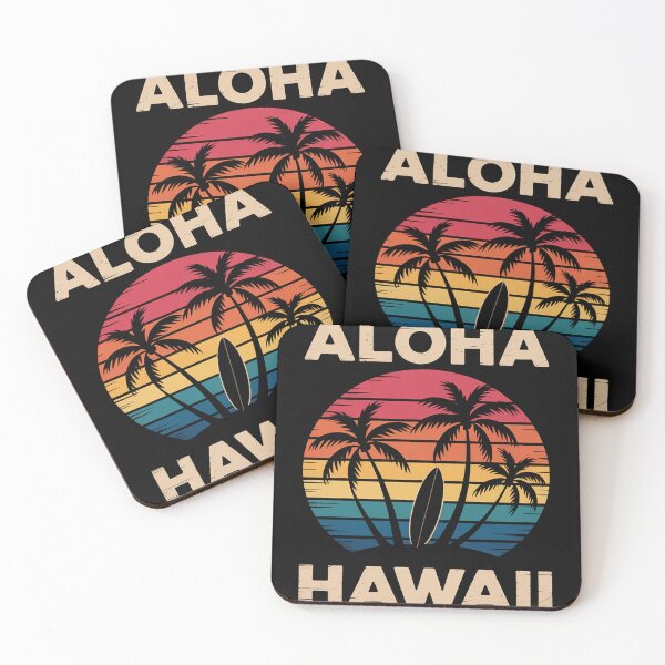 Item preview, Aloha Hawaii Hawaiian Island Palm Beach Surfboard Surf designed and sold by MAKOPOKOShop.