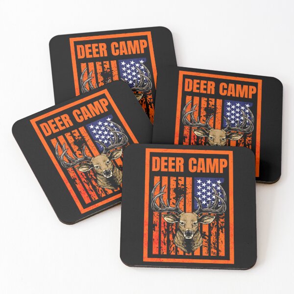 Item preview, Deer Camp American Flag designed and sold by CampGoForBeer.