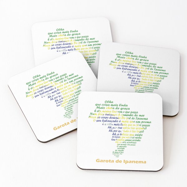 Item preview, Garota de Ipanema – Brazilian Bossa Nova Map Tribute designed and sold by JR78.