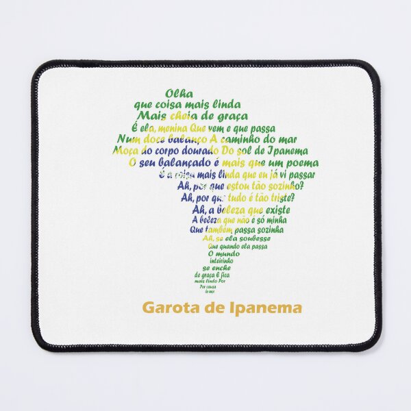 Item preview, Garota de Ipanema – Brazilian Bossa Nova Map Tribute designed and sold by JR78.