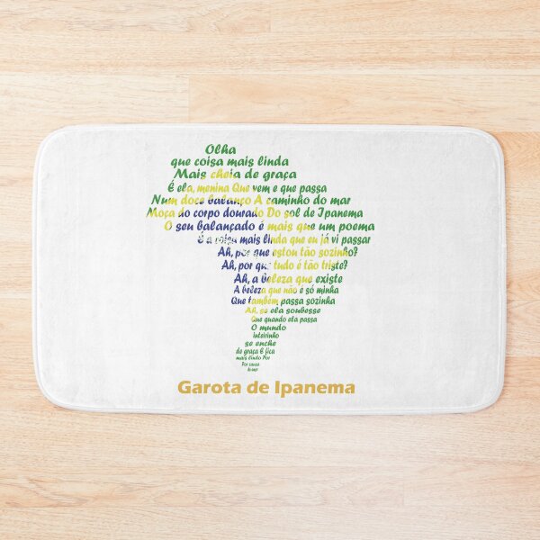 Item preview, Garota de Ipanema – Brazilian Bossa Nova Map Tribute designed and sold by JR78.